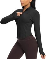 QUEENIEKE Workout Running Jackets for Women Zip Up Athletic ...