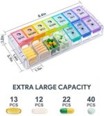 Weekly Pill Organizer 2 Times a Day Large 7 Day 2020 Newest ... - Image 3