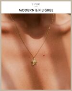 LUUK LIFESTYLE necklace with pendant, jewelry gift, filigree... - Image 3