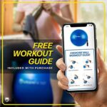 URBNFit Exercise Ball - Yoga Ball in Multiple Sizes for Work... - Image 7