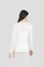 Terramar Womens Thermasilk Pointelle ScoopBase Layer Tops - Image 3