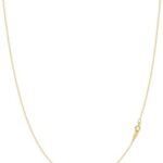 KEZEF 18Ct Gold Plated Sterling Silver Chain | 12-36 Inch 1....