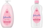 Johnson's Baby lotion, body moisturizer for dry, delicate sk...
