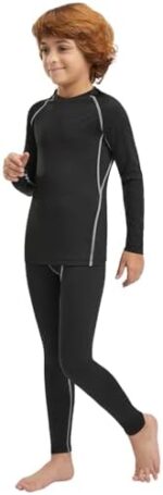 Celfaeree 1,2 Pack Boys' Thermal Underwear Sets Fleece Lined... - Image 2