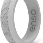 Enso Rings Bevel Thin Silicone Wedding Ring - Hypoallergenic...