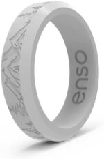 Enso Rings Bevel Thin Silicone Wedding Ring - Hypoallergenic...