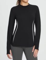 BALEAF Women's Thermal Shirts Fleece Lined Tops Long Sleeve ... - Image 5