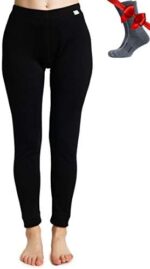 Merino Wool Base Layer Women Pants 100% Merino Wool Leggings...