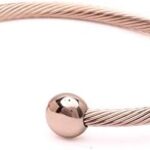 QRAY Rose Gold Deluxe Surgical Steel Golf Athletic Bracelet ...