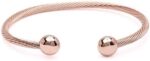 QRAY Rose Gold Deluxe Surgical Steel Golf Athletic Bracelet ... - Image 3