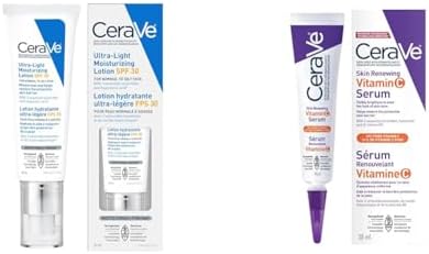 CeraVe Ultra-light Face Moisturizer with SPF 30. Hyaluronic ...
