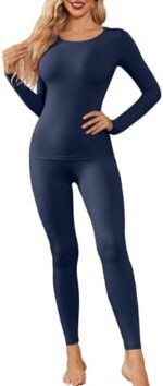 Ekouaer Womens Thermal Underwear Sets Long Johns Long Sleeve...
