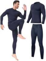 YESURPRISE Thermal Underwear for Men Long Johns with Fleece ... - Image 2