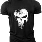 ReedCA Punishment Skull - Mens Bodybuilding T-Shirts Fashion...