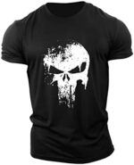 ReedCA Punishment Skull - Mens Bodybuilding T-Shirts Fashion...