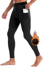 Roadbox Thermal Pants for Men - Fleece Lined Long Johns Base...