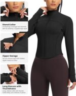 QUEENIEKE Workout Running Jackets for Women Zip Up Athletic ... - Image 4