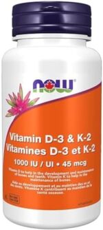 Now Foods Vit D-3 1,000 IU & K2 45mcg 120vcap & C-1000 with ... - Image 2