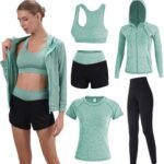 Inmarces Workout Sets for Women 5 PCS Yoga Outfits Activewea...