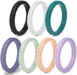 Rinfit Silicone Rings for Women & Men- Bridal & Promise Ring...