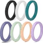 Rinfit Silicone Rings for Women & Men- Bridal & Promise Ring...