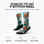 Outway Crew Socks, Moisture-Wicking Athletic Calf Socks with... - Image 5