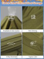 romision Thermal Underwear for Men Long Johns Thermals Top a... - Image 4