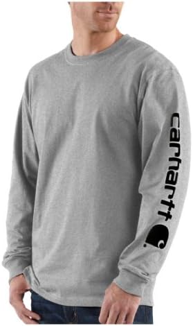 Carhartt mens Signature Sleeve Logo Long Sleeve T-Shirt (Reg...