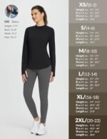BALEAF Women's Thermal Shirts Fleece Lined Tops Long Sleeve ... - Image 7
