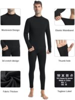 Runhit Thermal Underwear for Men Long Johns for Men Thermal ... - Image 4