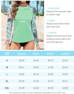 Zamowoty Women Rash Guard Printed Long Sleeve Swimsuits Bath... - Image 6