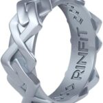 Rinfit Silicone Wedding Rings for Women - Bridal Jewelry Set...