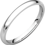 Jewels By Lux Platinum 2mm Light Comfort Fit Bridal Wedding ...