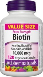 Webber Naturals Biotin 10,000 mcg Extra Strength + Vitamin E... - Image 2