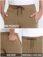 TACVASEN Men's Fleece Sweatpants with Drawstring Sherpa Line... - Image 4