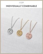 LUUK LIFESTYLE stainless steel necklace with pendant, 50cm a... - Image 5