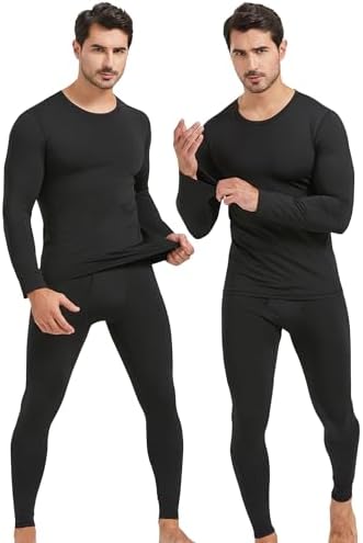 YESURPRISE Thermal Underwear for Men Long Johns with Fleece ...