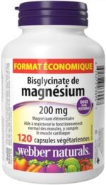 Webber Naturals Magnesium Bisglycinate 200 mg, 120 Capsules,... - Image 3