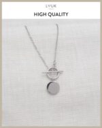 LUUK LIFESTYLE Filigree necklace with pendant, gift for girl... - Image 4