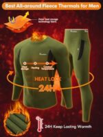 romision Thermal Underwear for Men Long Johns Thermals Top a... - Image 3