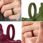 ThunderFit Women's Silicone Wedding Ring, Thin Stackable, Br... - Image 3