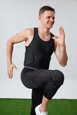 Basketball Pants with Knee Pads 3/4 Compression Leggings Cap... - Image 5