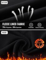 BALEAF Women's Thermal Shirts Fleece Lined Tops Long Sleeve ... - Image 3