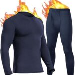 YESURPRISE Thermal Underwear for Men Long Johns with Fleece ...