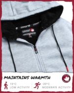 CANADA WEATHER GEAR Men's Hoodie - Casual Sherpa Lined Fleec... - Image 5