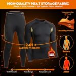 AORAEM Men's Winter Thermal Underwear Clothing Set Warm Long... - Image 2