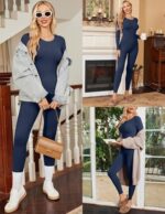 Ekouaer Womens Thermal Underwear Sets Long Johns Long Sleeve... - Image 2