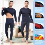YESURPRISE Thermal Underwear for Men Long Johns with Fleece ... - Image 4