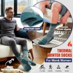 Anlisim Thermal Winter Warm Socks for Men Women 3 Pairs Extr... - Image 3