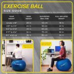 URBNFit Exercise Ball - Yoga Ball in Multiple Sizes for Work... - Image 4